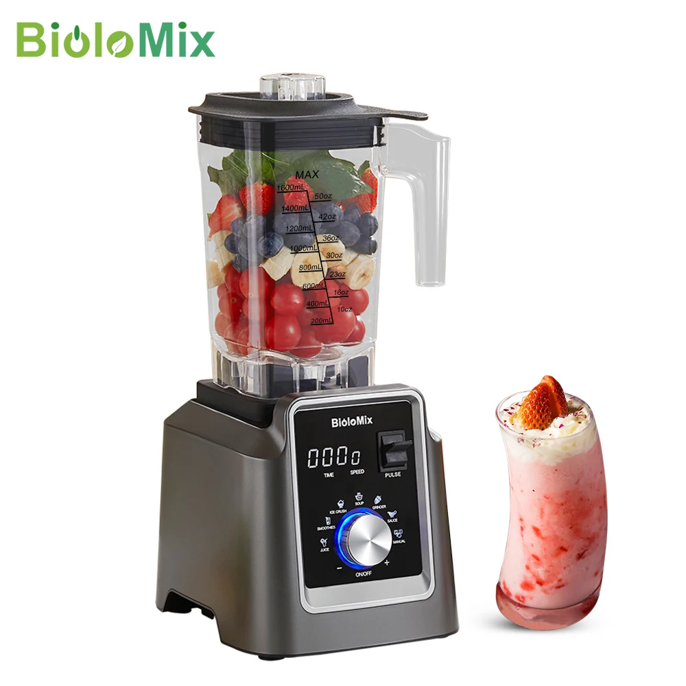 Hottest Good Quality Quiet Heavy Duty High Performance Batidoras Bar Blender Licuadoras Mixer Juicer Smoothies 1400W Biolomix