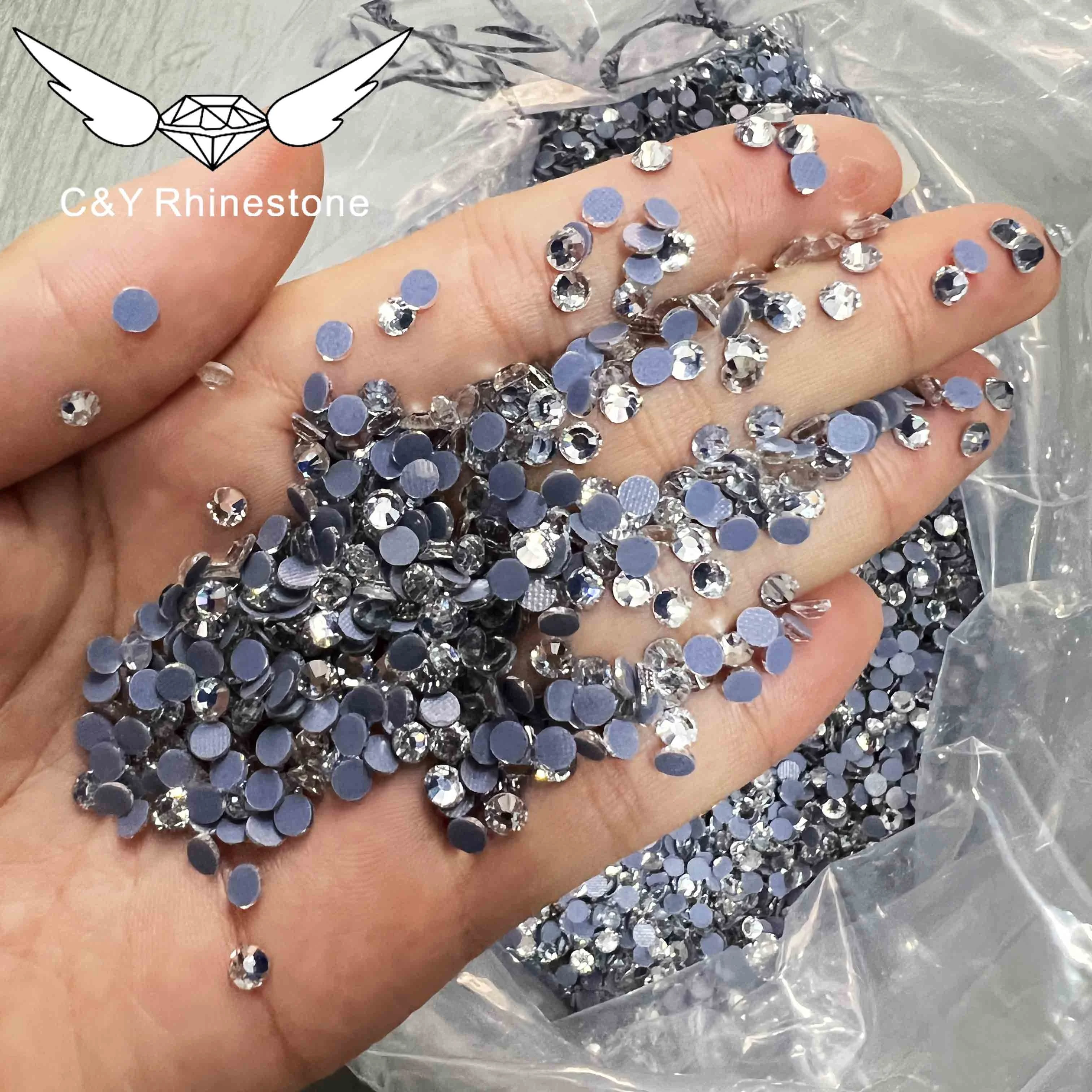 CY N1 Iron On Custom Rhinestone Heat Transfer Hot Fix Rhinestones Bulk Flatback Hotfix Rhinestones Wholesale