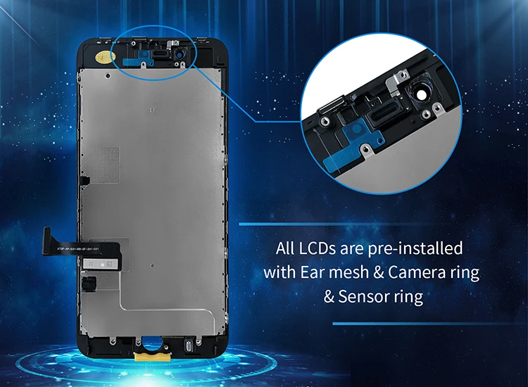  Сменный экран для iPhone 5s 6plus 6s 7 8plus X XR XS MAX дигитайзер дисплея OEM iphone 11 ЖК-дисплей мобильных