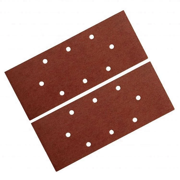 EXTOL 93x190mm 8 Holes P60 80 100 120 Aluminum Oxide Abrasive Sanding Paper Disc Sand