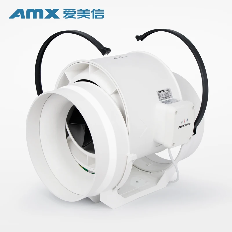 Mixed flow Duct Fan POPULA D150 with 50/40w 850/700 CBM airfow 300/250pa 35/30dB 150mm diameter duct size 2.2kg