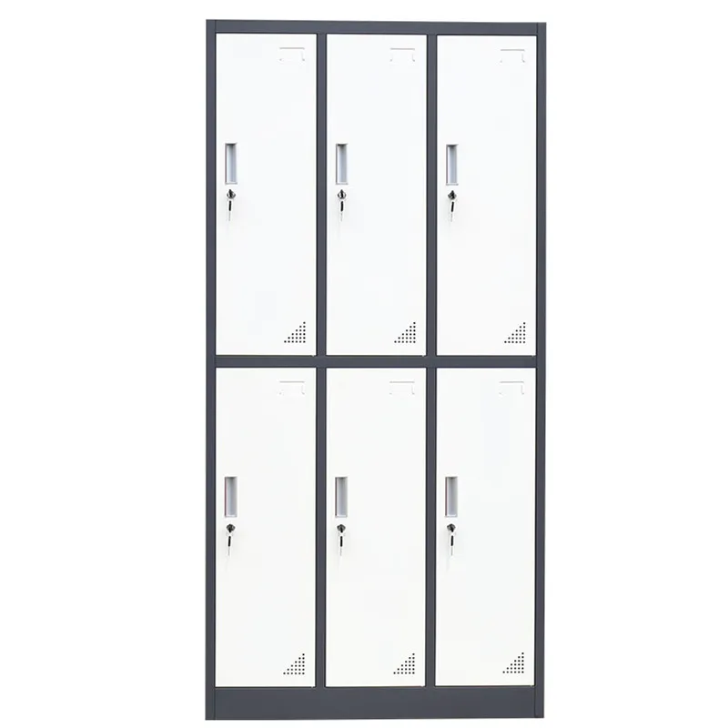 6-дверный шкаф вертикальный шкафчик для хранения металлический офиса школы спортзала