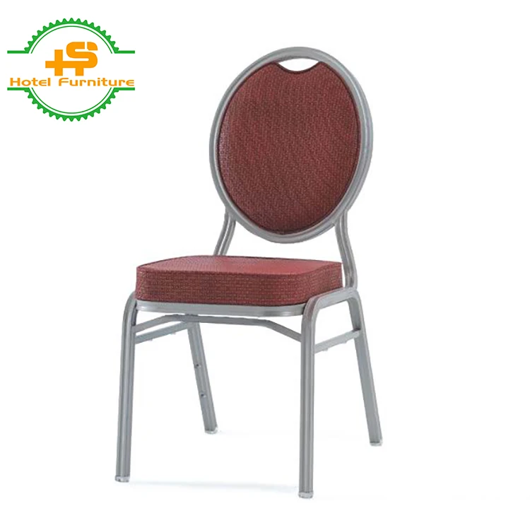HSBA-002 Wholesale used wedding party events metal stackable cheap steel banquet hall chair
