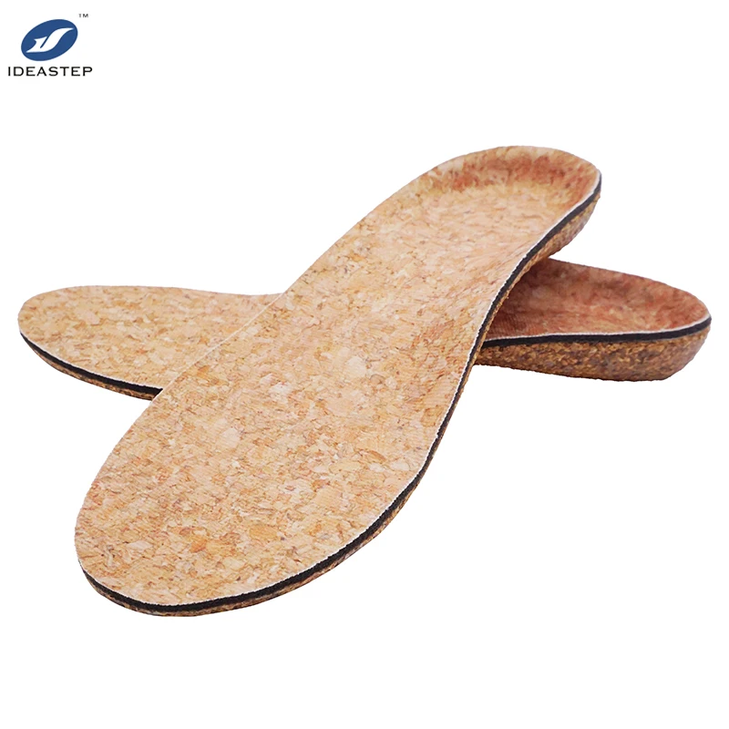 Ideastep insoles for shoes pad arch support breathable patch heel for sport shoes super PU ortholite comfort foam cork insoles