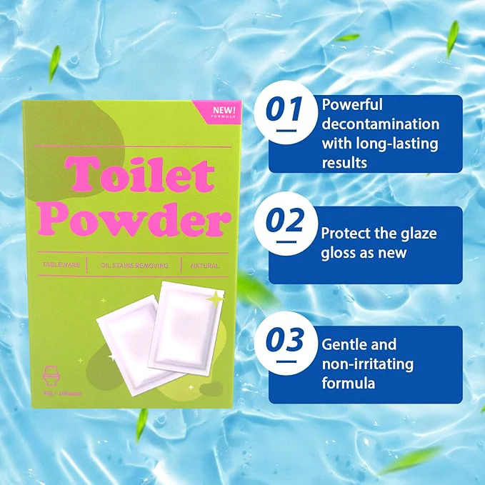 Customizable Household Toilet Cleaning Ball Powerful Auto Flush Toilet Deodorant for Bathroom Toilet Bowl Cleaning Powder