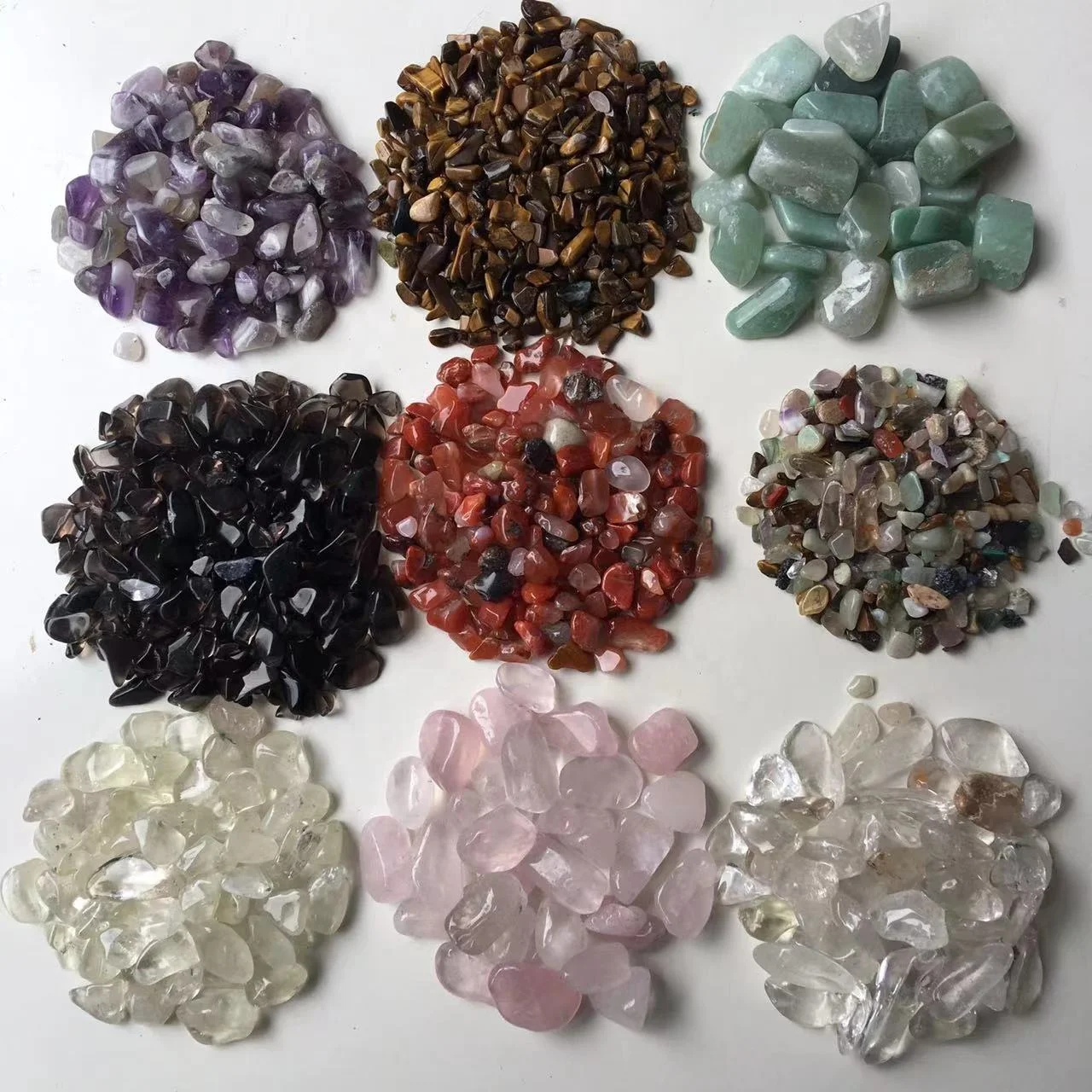 Wholesale hot selling all kinds of natural quartz rock tumbling debris gravel decoration crystal stone price