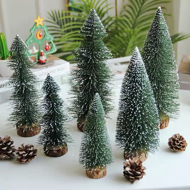 Wholesale Mini Christmas Wood Pvc Tree For Home Table Decoration