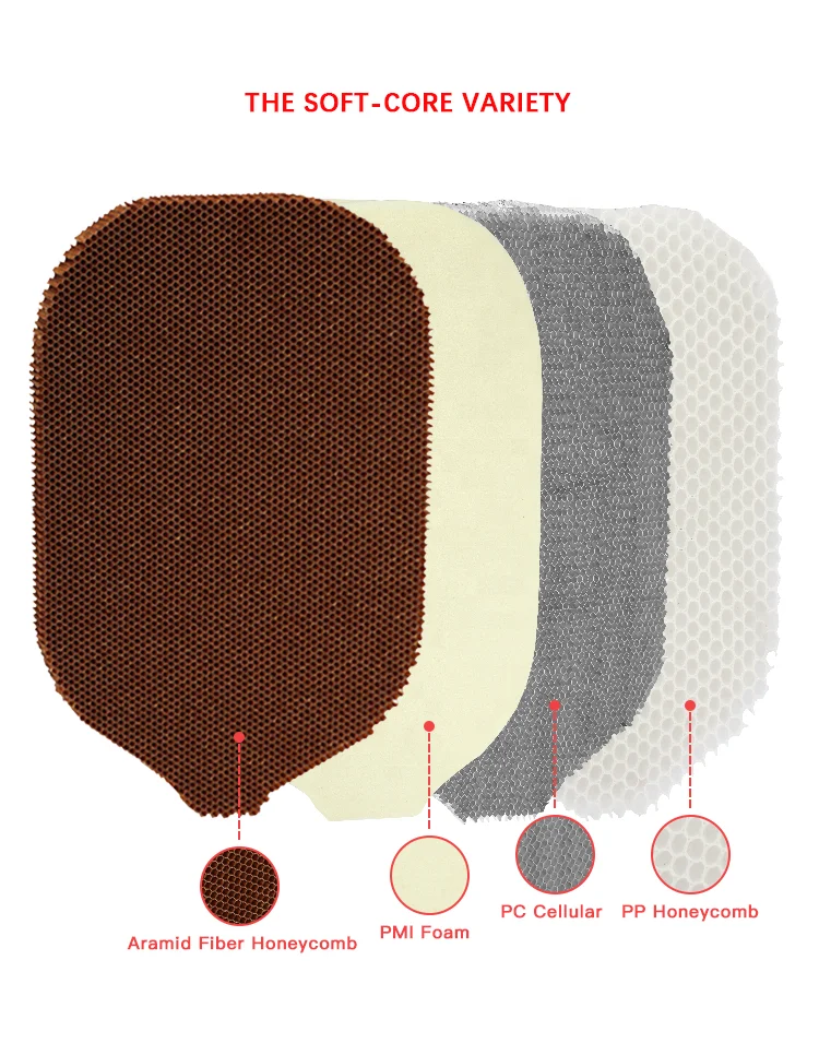 Custom LOGO Graphite ODM 3k Color Cloth Pp Carbon Fiber Honeycomb Filling outdoor Pickleball Paddle