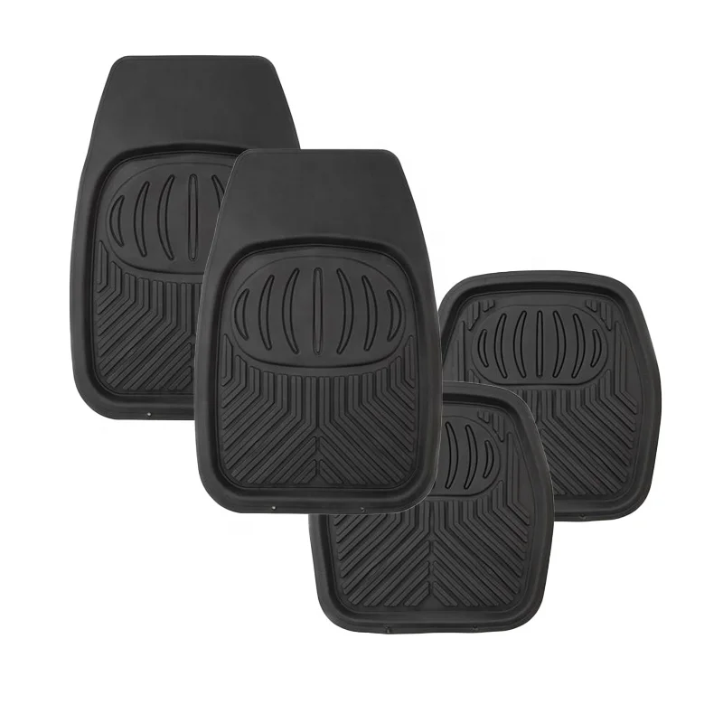 Universal custom 4pcs non slip PVC Rubber Floor Car Mat