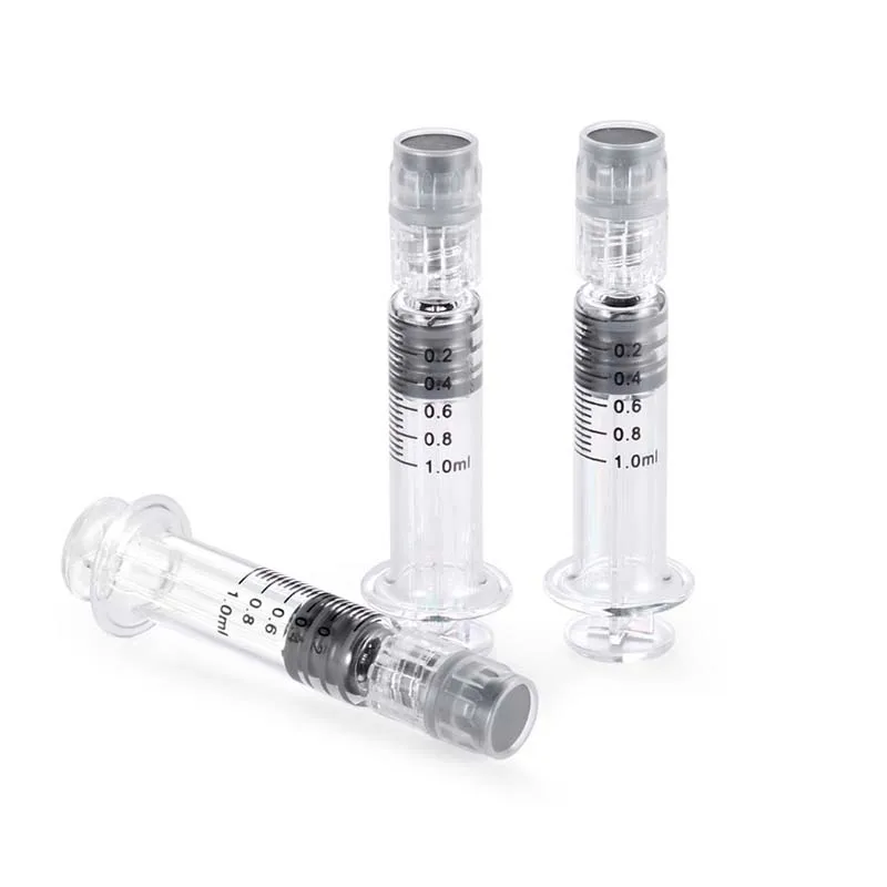 1ml Concentrate syringes 1 ml luer lock glass syringe for oil distillate