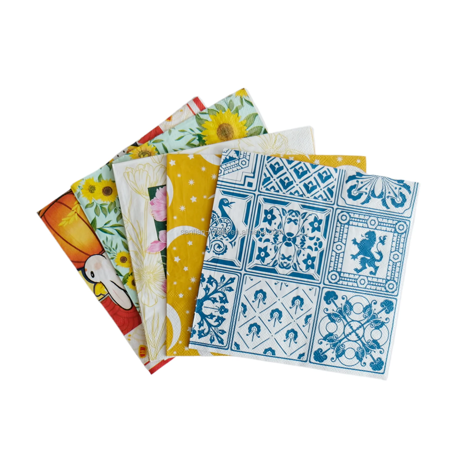 33X33Cm Decoupage Napkins, Decorative Paper Napkins For any Occasions Santian Paper