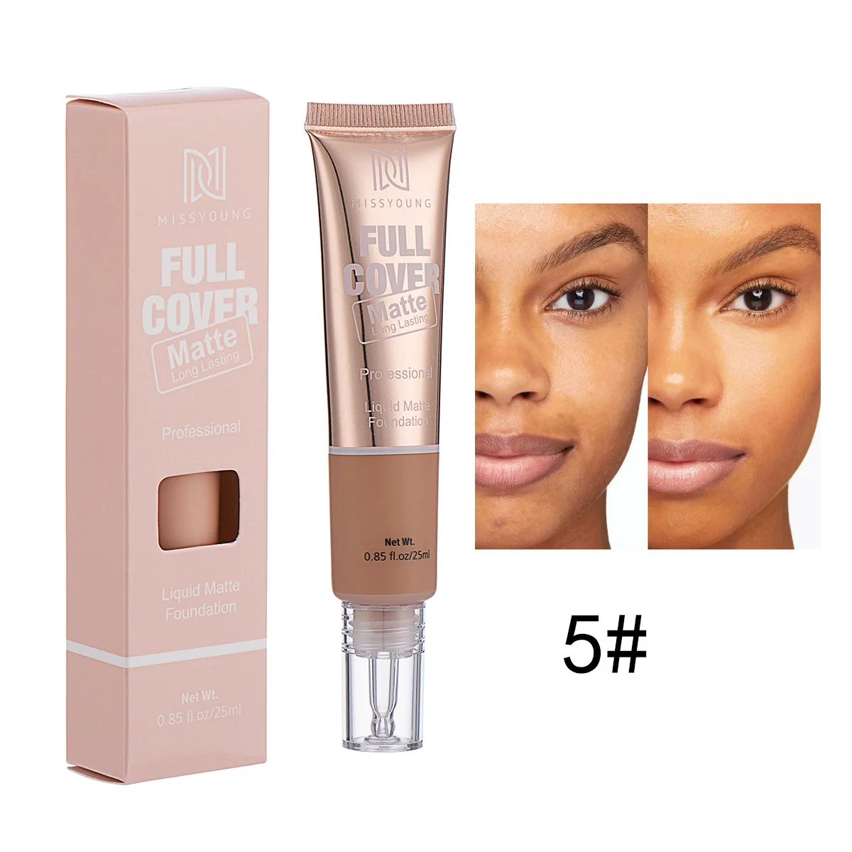 foundation private label Flawless make up foundation Liquid Foundation Makeup, Full Coverage Foundation, 1 Fl. Oz.
