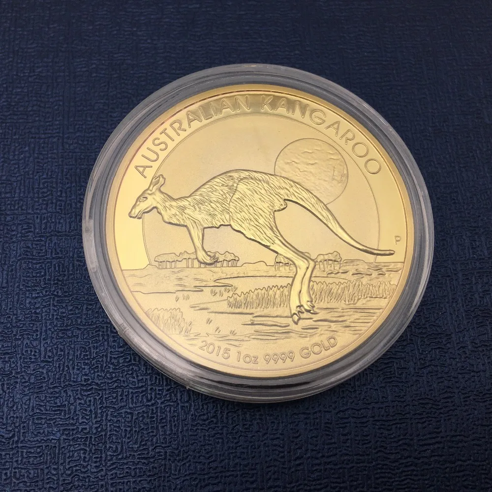 Wholesale Australia Kangaroo Animal Collection Gold Silver Plating Coin to Buy
