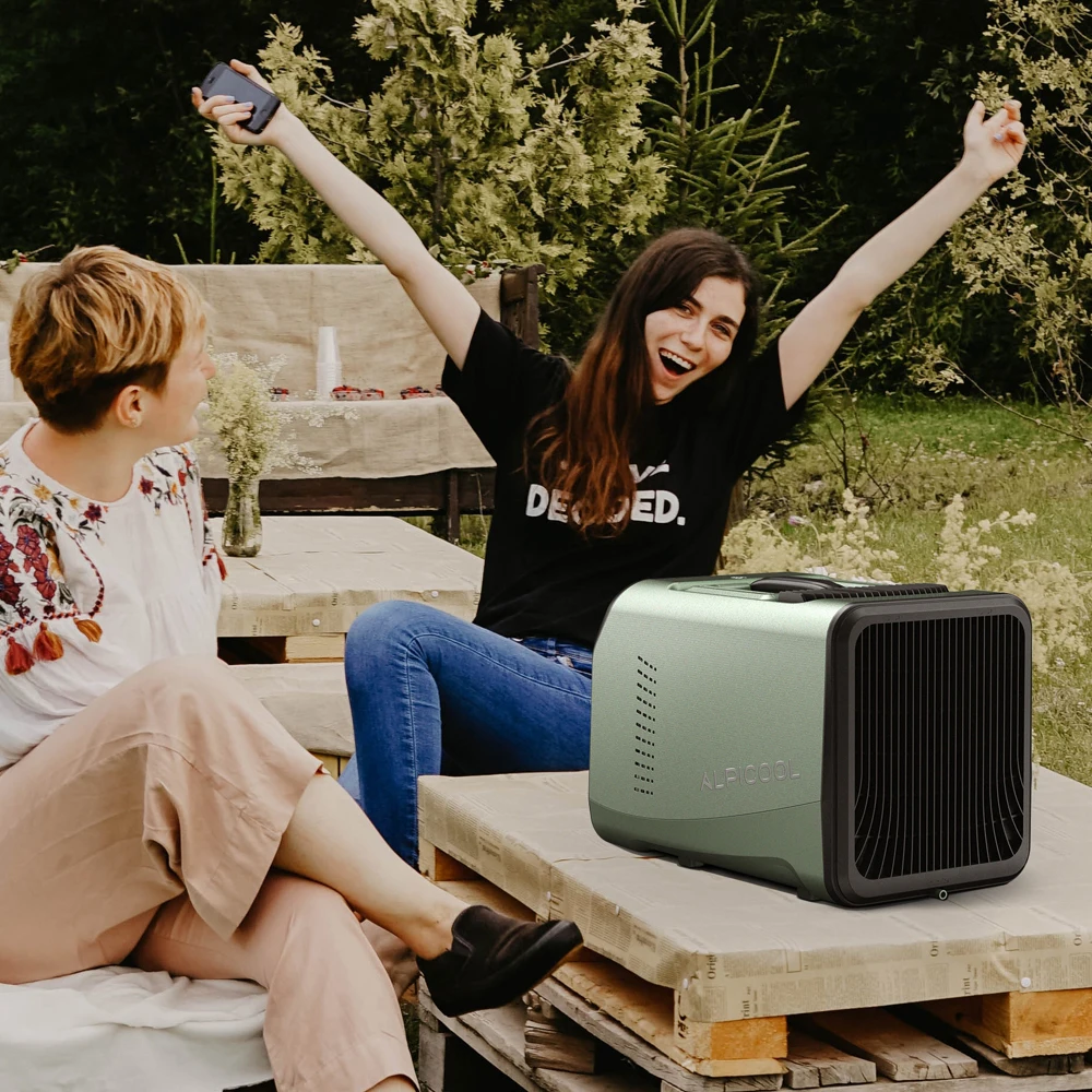 Alpicool DC 48V small Portable Air Conditioner camping mobile rechargeable Tent Air Conditioner wholesale in camping car outdoor