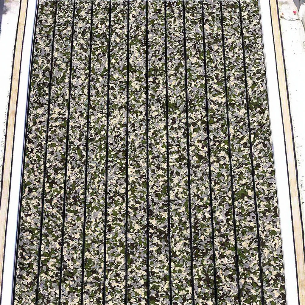 EVA Marine Foam Boat Flooring 94 by 47 Inch Double Color Brown Over Teak