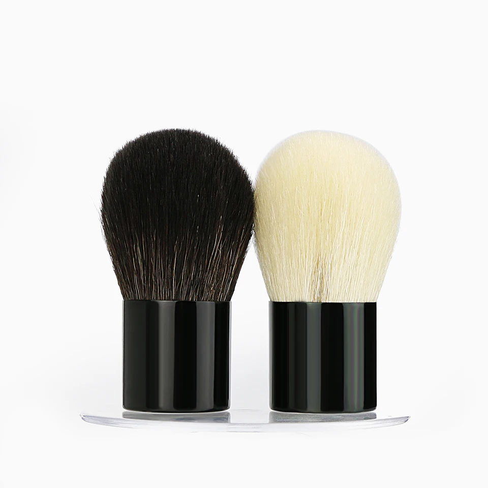 BEILI Retractable Kabuki Makeup Brushes Blush Brushes Set Portable Powder Brushes with Flat Angled Top for Travel