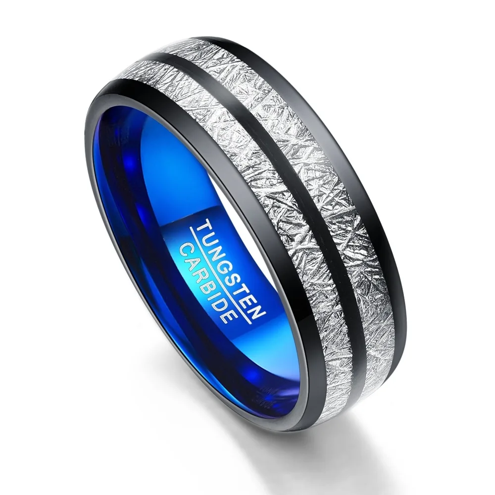 8MM Tungsten Carbide Ring Men Women
