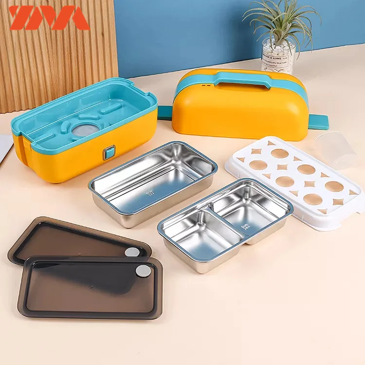 Direct factory supply stainless steel car and home portable electric lunch box food heater electric food warmer bento box