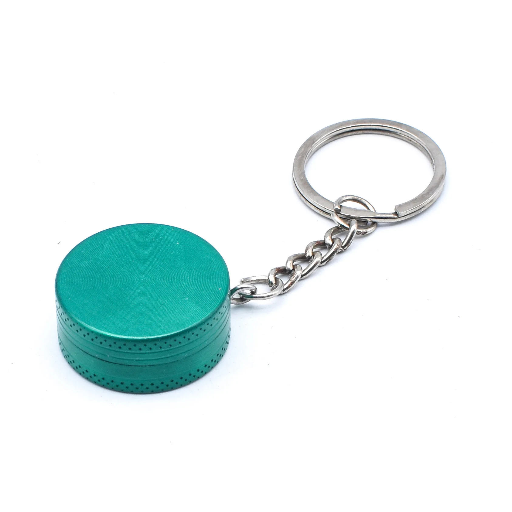 Wholesale OEM/ODM Custom Logo 4 Layer Zinc Alloy Aluminium Premium Metal Cigarette Tobacco Grinder Keychain Spice Grinder