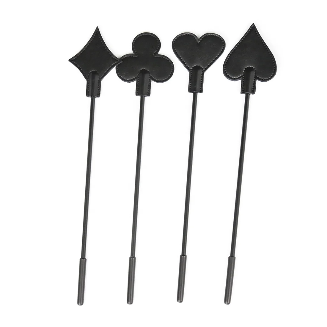 Уникальная покерная карточка лопатка клубный алмазный в форме сердца из искусственной кожи БДСМ раб шлепка квирт конная палочка хлыст верховой