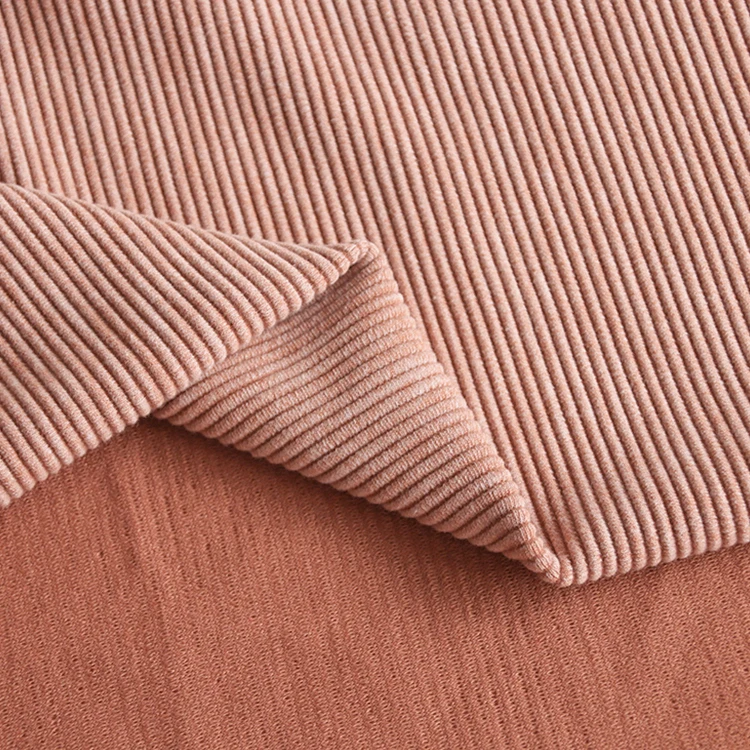 3896# Ladder rib fabrics 24%Cotton 4%Spandex 72%Polyester for sweater, home Textile