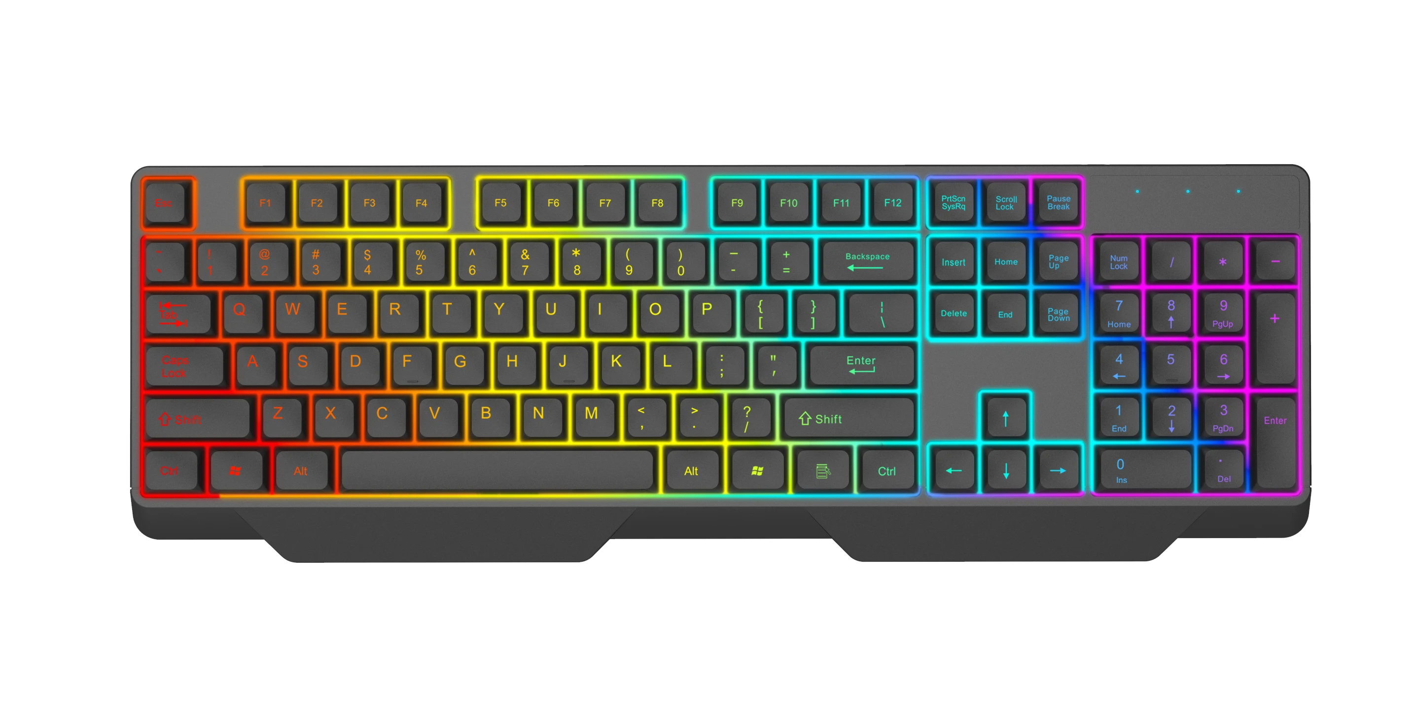 Popular Wired LED Light Keyboard and Mouse Pad Gaming Combo OEM