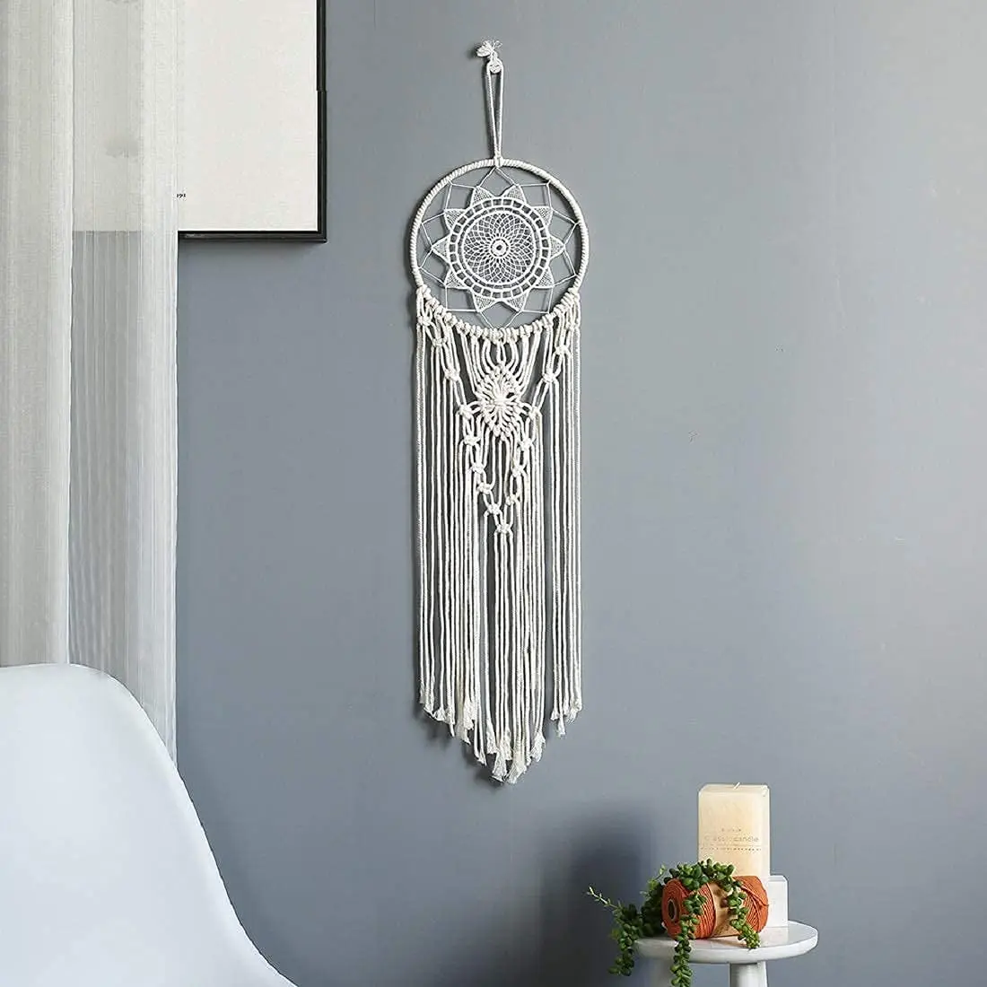 make your own bedroom wall nursery hanging wedding macrame cord dream catchers craft kits for kids diy adults beginners