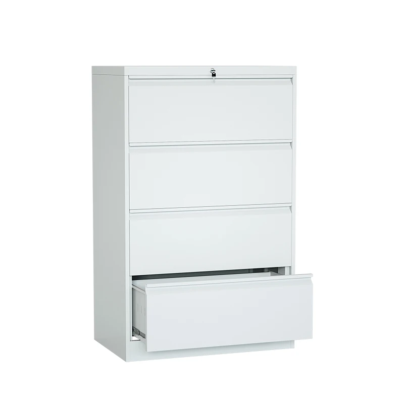 Factory Price Lateral filing cabinet steel drawer storage office metal 4 wide drawer cabinet steel vertical file cabinet,kd