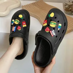 Hamburg 3MM Sole Classic Lady Clog Shoes Slipper DIY Charms Garden Shoes For Women