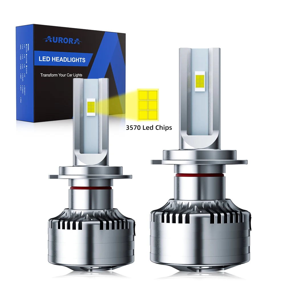 AURORA Patent 90W 22000LM car Led Headlight bulb H4/H7/H10/H11 Headlight Bulbs 9004/9007 car headlight lamp