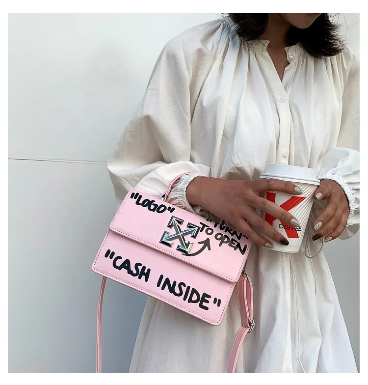 Hot Sale PU Leather Girl Shoulder Cash Inside Ladies Bags Luxury Trendy  Handbags and Purses for Women