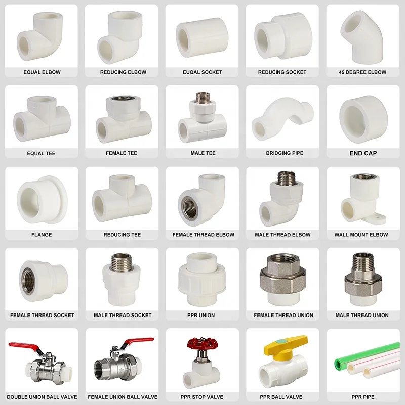 YIFENG PPR 45 Degree Elbow DN40 PPR Pipe Fittings 45 Degree Elbow plumbing fittings names