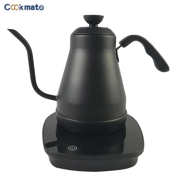 LED Touch Pad Control Electric Stainless Steel Coffee Tea Kettle With Goose Neck And Rubble Handle Pour Over Coffee Tea Tools