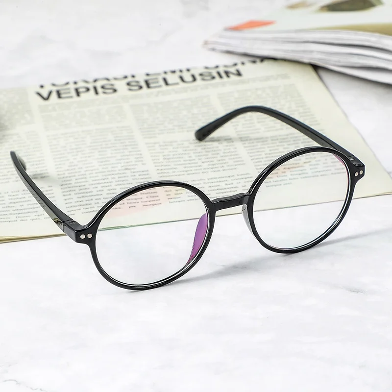  Vintage Optical Eyeglasses Environmental Frames Fashion Glasses Myopia Prescription Round