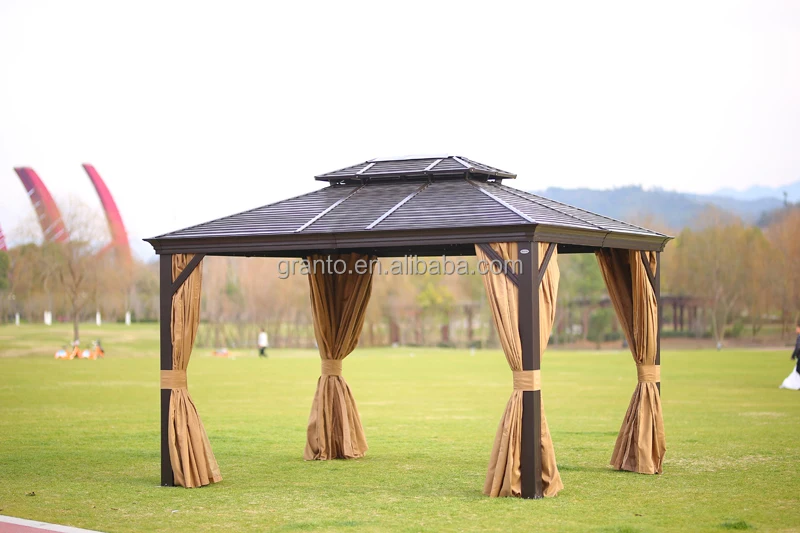 Hot sale outdoor furniture bistro aluminium gazebo large size pavilion