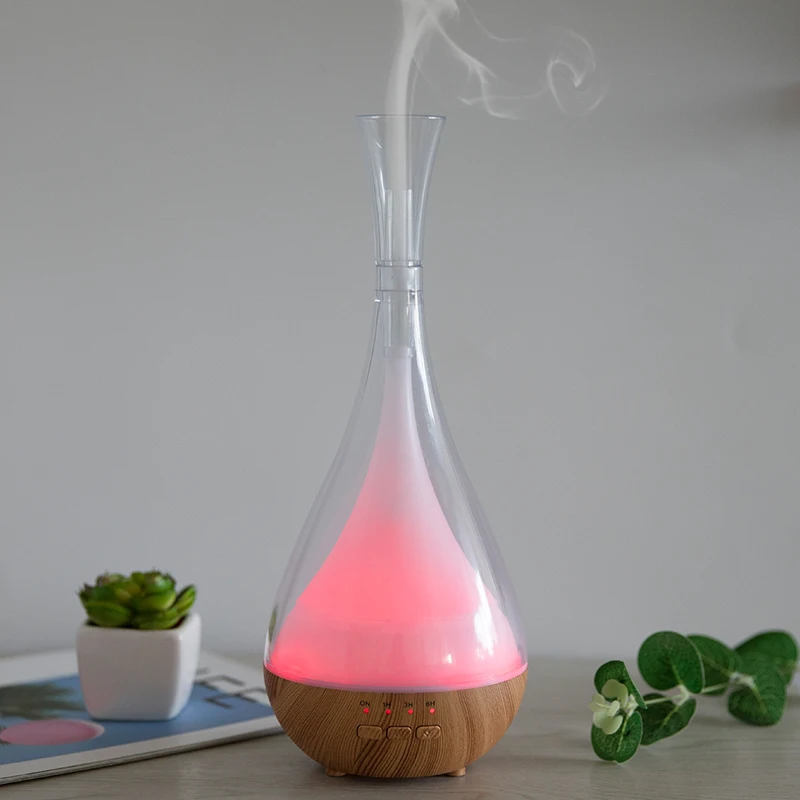 Home Mini Electric Scent Ultrasonic 7 Colorful LED Essential Fragrance Oil Air humidifier Aroma Diffuser For Bedroom