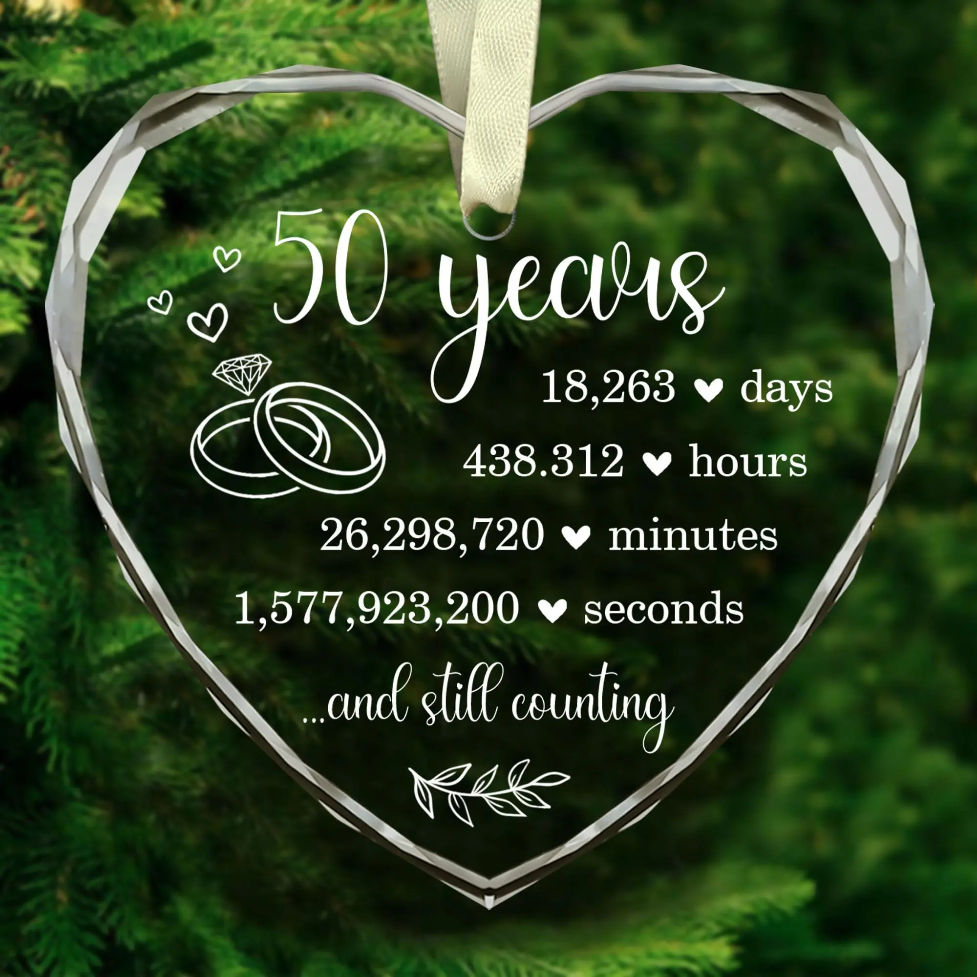 Heart shaped crystal ornament Sublimation blank Glass Heart Ornament custom k9 crystal heart ornament with gift box