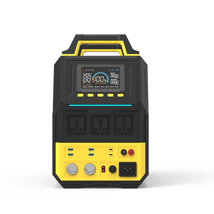 Factory Supply Portable Power Station Generator 2000W Multi Ways Outdoor Solar Panel Mobile Charging Power Bank