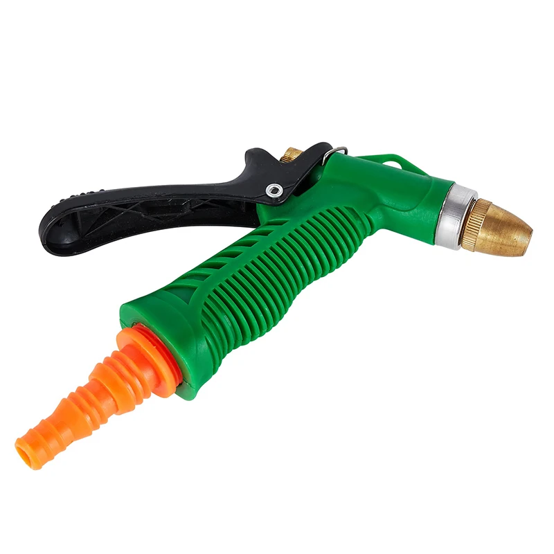 Adjustable Garden Hose Water Spray Nozzle With Brass Or Aluminum Alloy Nozzle