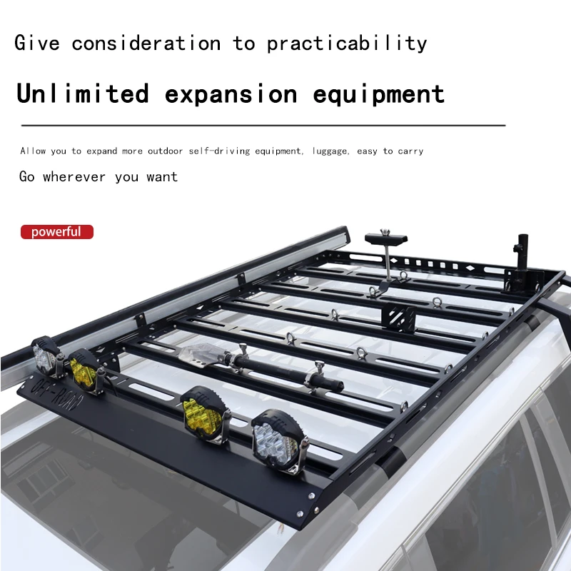 For Nissan Tuda /X-TERRA roof rack platform Stainless steel luggage frame travel rack specially modified and thickened