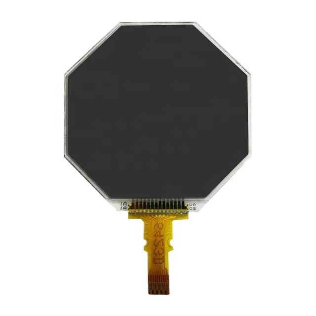 Custom 0.96 inch round lcd screen 192x192 transflective monochrome lcd module spi interface transparent tft screen