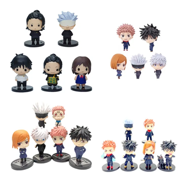 Cheap wholesale Anime action figure set Jujutsu Kaisen PVC statues Collectible toy sold in set 11 different styles