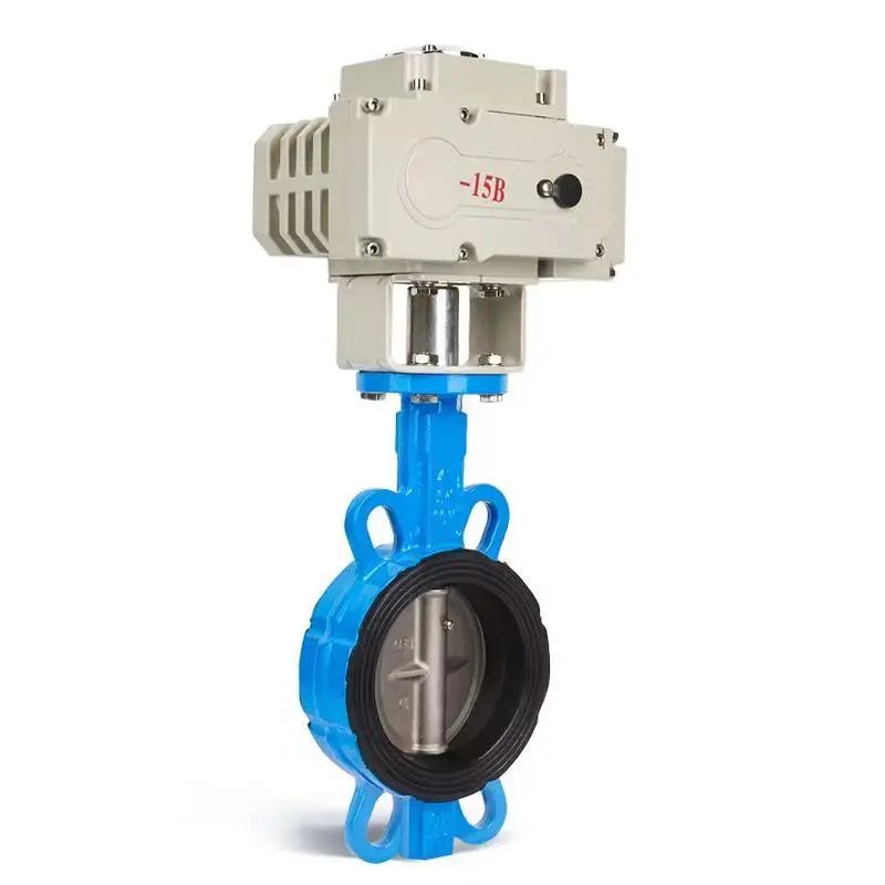 Dn50 Dn65 Dn100 водяной Электрический привод управления 220 В Epdm Ptfe резиновый уплотнительный Тип моторизованный клапан-бабочка