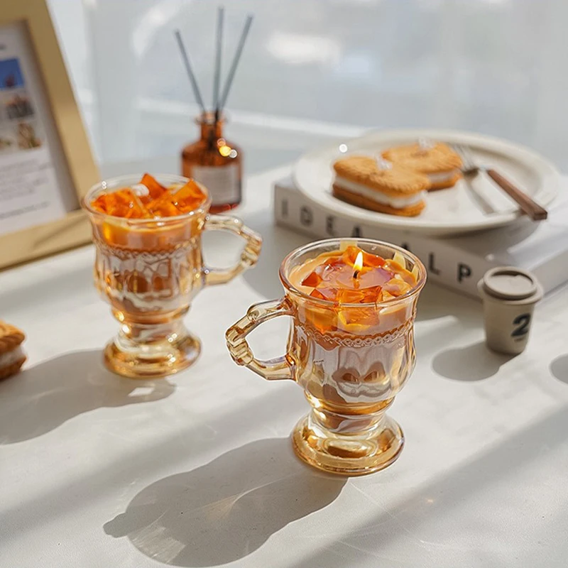 AIKUN Wholesale Custom Home Decor Creative Drinks Candle Jar Coffee Scented Soy Wax Candle With Essential Oils