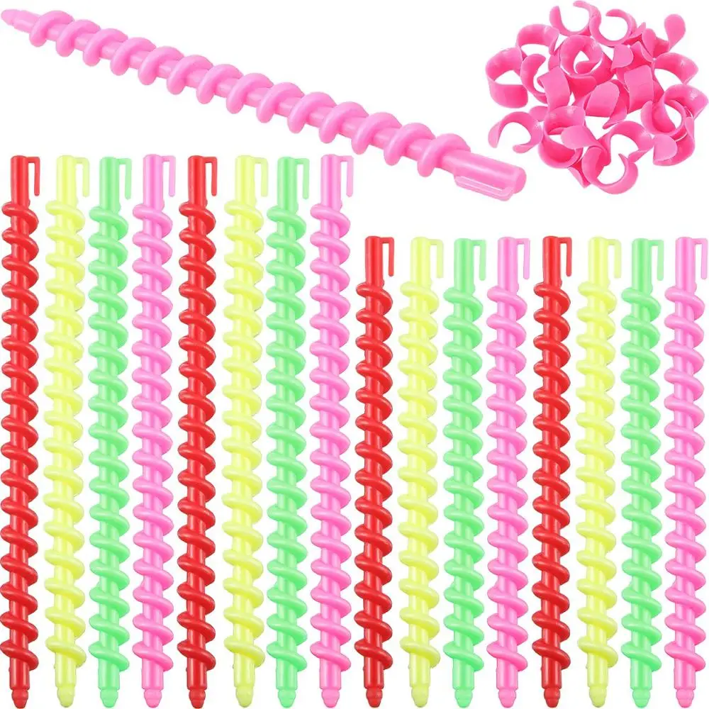 
Plastic Spiral Hair Perm Rod Spiral Rod Barber Hairdressing Hair Rollers Salon Tools for Women Girls 