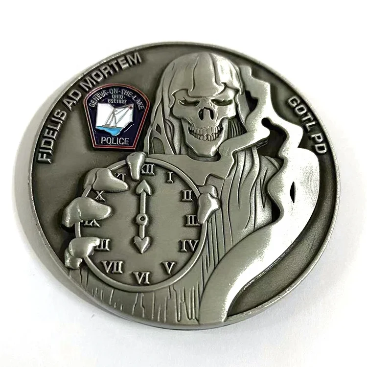 Free sample custom own logo enamel challenge coin metal casting/stamping coins