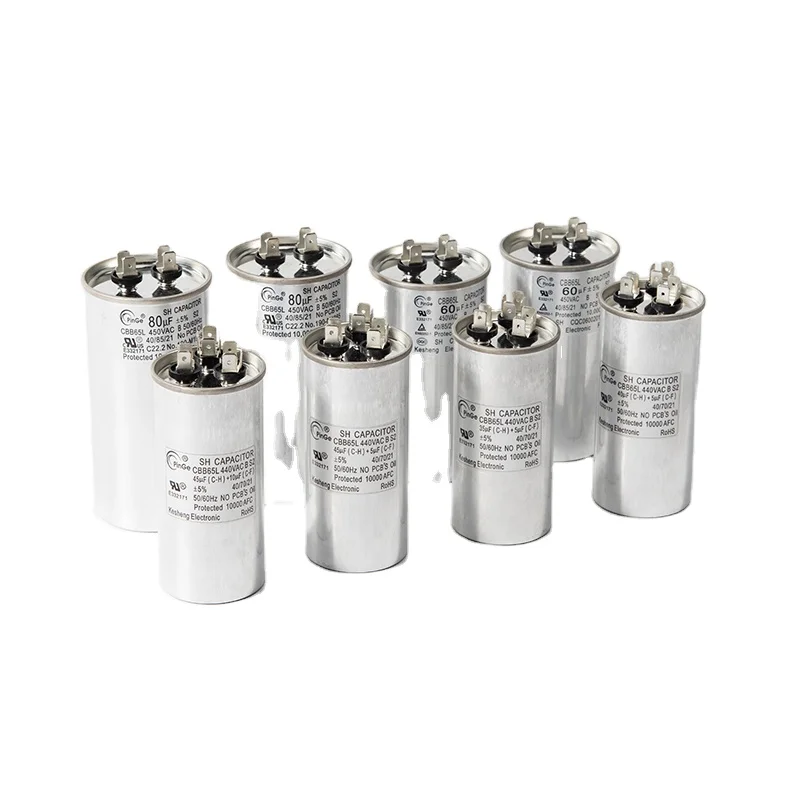 PinGe Capacitor Ac Capacitor 450Vac CBB65 30uF Ac Metallized Run Capacitor For Ac Unit