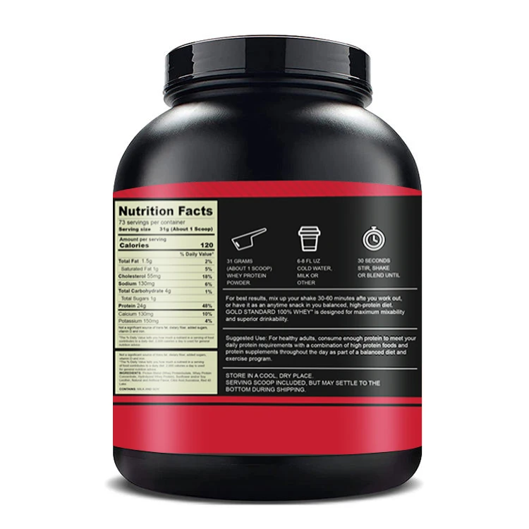 Private Label Raw Isole Gold Standard Whey Protein Powder Supplement 2Lb Double Rich Chocolate Flavor Powder