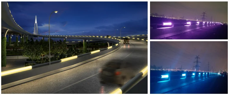 LTP LED Bridge Lighting RGBW3000K 4000K 6000K Outdoor Waterproof Luminous Light Body PMMA LGP Lamp