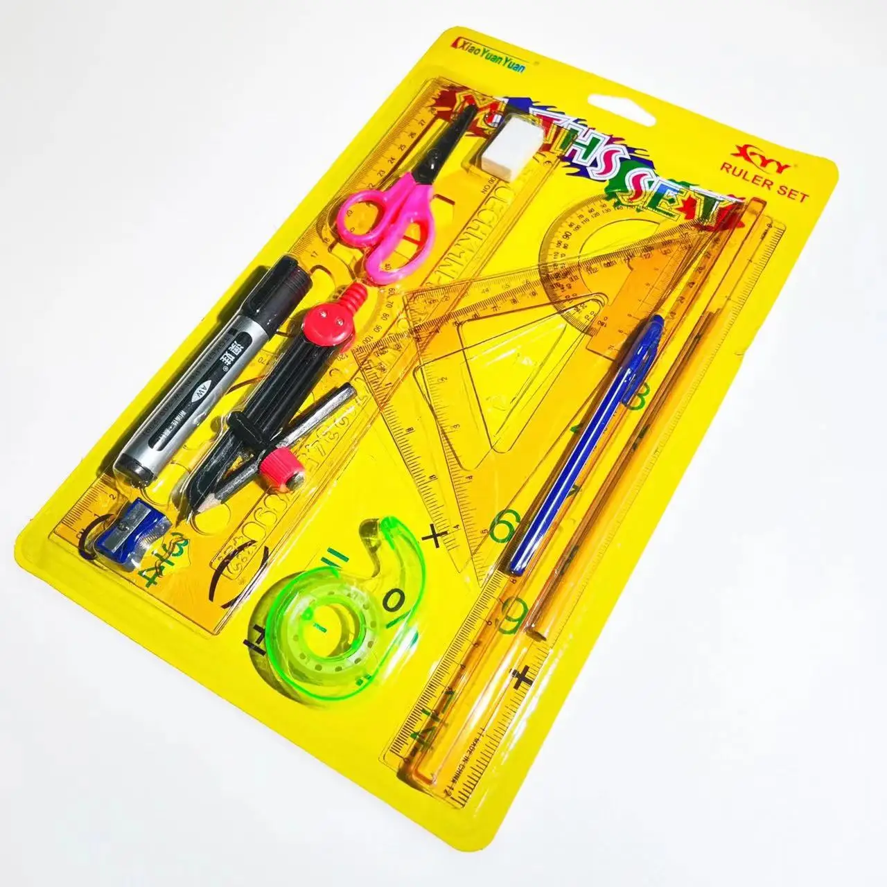 School 13pcs mathematical set,High quality hot sales geometry set,math set